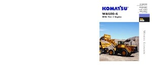 Cargadoras de ruedas Komatsu WA600-6