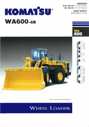 Cargadoras de ruedas Komatsu WA600-6R