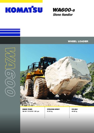 Cargadoras de ruedas Komatsu WA600-8