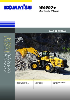 Cargadoras de ruedas Komatsu WA600-8