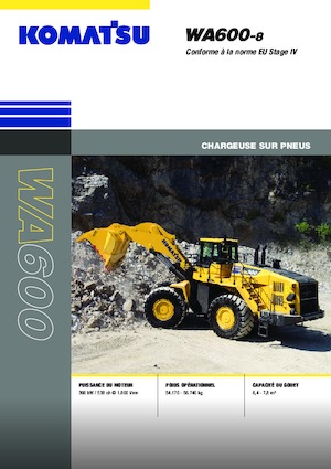 Cargadoras de ruedas Komatsu WA600-8
