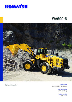 Cargadoras de ruedas Komatsu WA600-8E0