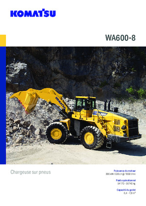 Cargadoras de ruedas Komatsu WA600-8E0