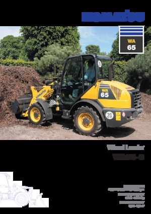 Cargadoras de ruedas Komatsu WA65-6