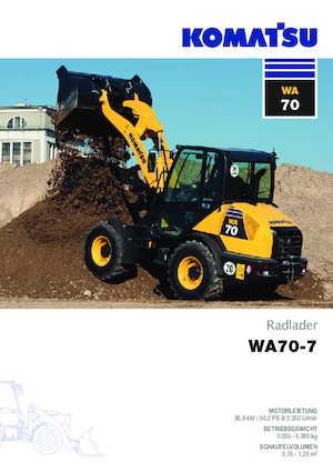 Cargadoras de ruedas Komatsu WA70-7 