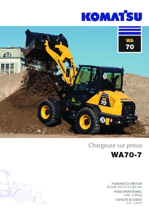 Cargadoras de ruedas Komatsu WA70-7 