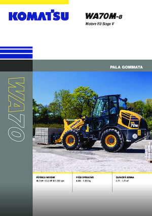 Cargadoras de ruedas Komatsu WA70M-8E0