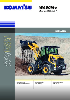 Cargadoras de ruedas Komatsu WA80M-8E0