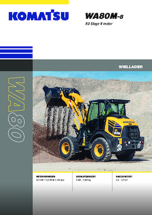 Cargadoras de ruedas Komatsu WA80M-8E0