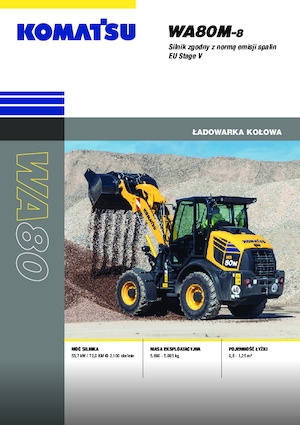 Cargadoras de ruedas Komatsu WA80M-8E0