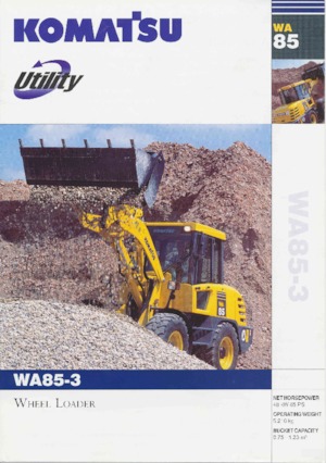 Cargadoras de ruedas Komatsu WA85-3