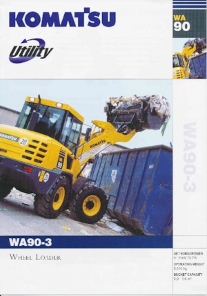 Cargadoras de ruedas Komatsu WA90-3