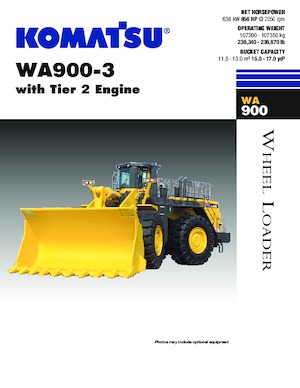 Cargadoras de ruedas Komatsu WA900-3