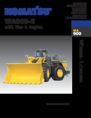 Cargadoras de ruedas Komatsu WA900-3