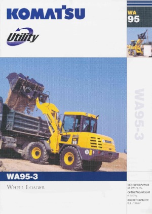 Cargadoras de ruedas Komatsu WA95-3