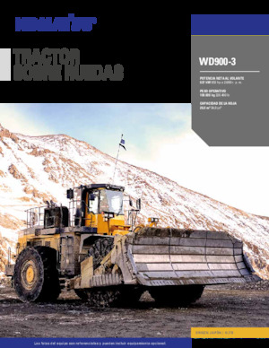 Topadora de ruedas Komatsu WD900-3A