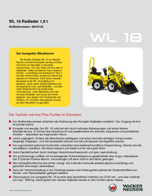 Cargadoras de ruedas Wacker Neuson WL 18
