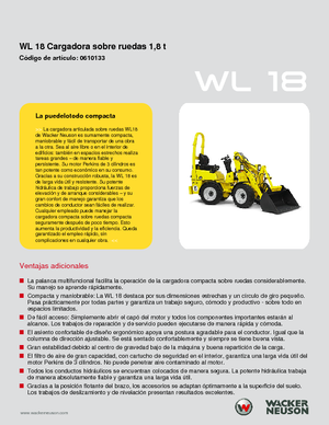 Cargadoras de ruedas Wacker Neuson WL 18