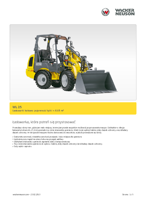 Cargadoras de ruedas Wacker Neuson WL25