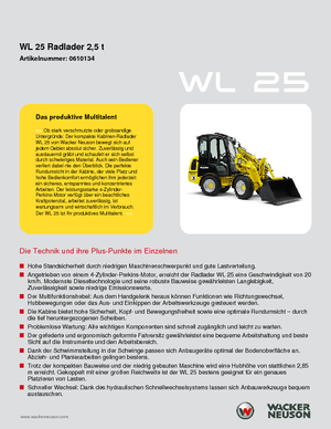 Cargadoras de ruedas Wacker Neuson WL25