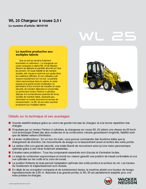 Cargadoras de ruedas Wacker Neuson WL25