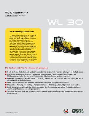 Cargadoras de ruedas Wacker Neuson WL 30