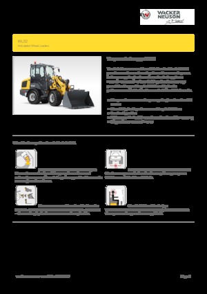 Cargadoras de ruedas Wacker Neuson WL32
