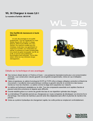 Cargadoras de ruedas Wacker Neuson WL 36