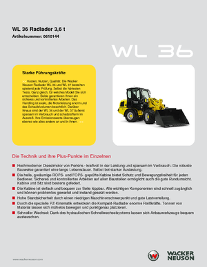 Cargadoras de ruedas Wacker Neuson WL 36