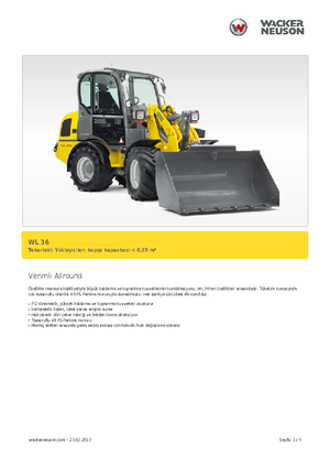 Cargadoras de ruedas Wacker Neuson WL 36