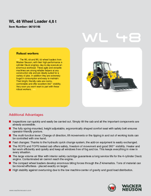 Cargadoras de ruedas Wacker Neuson WL 48