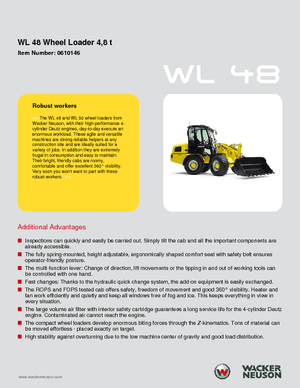 Cargadoras de ruedas Wacker Neuson WL 48
