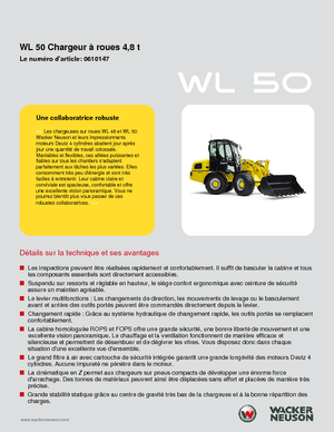 Cargadoras de ruedas Wacker Neuson WL 50