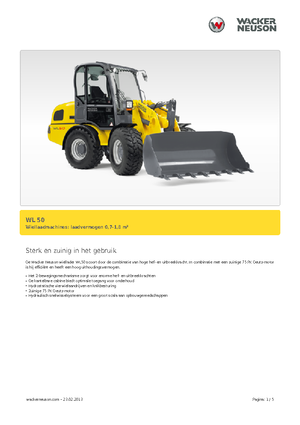 Cargadoras de ruedas Wacker Neuson WL 50