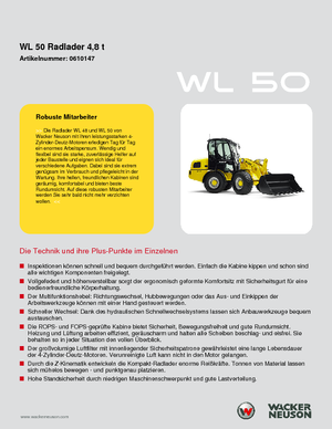 Cargadoras de ruedas Wacker Neuson WL 50