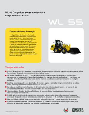 Cargadoras de ruedas Wacker Neuson WL 55