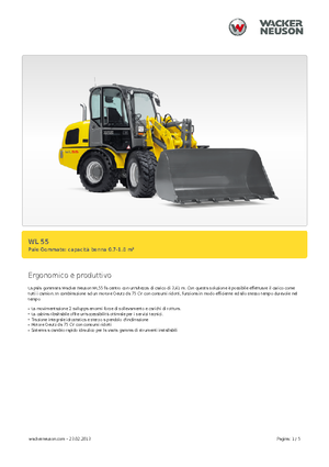 Cargadoras de ruedas Wacker Neuson WL 55