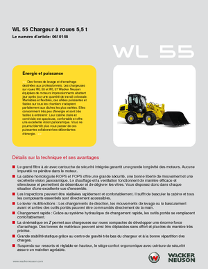 Cargadoras de ruedas Wacker Neuson WL 55