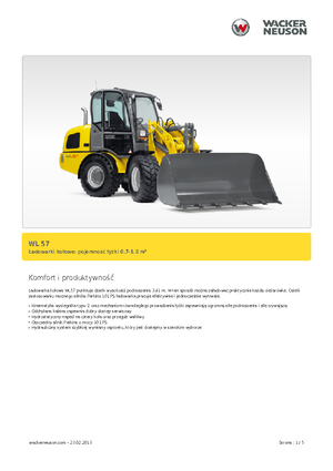 Cargadoras de ruedas Wacker Neuson WL 57