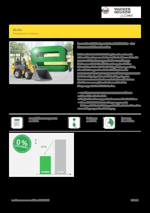 Cargadoras de ruedas eléctricas Wacker Neuson WL20 e