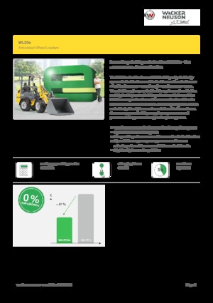 Cargadoras de ruedas eléctricas Wacker Neuson WL20 e