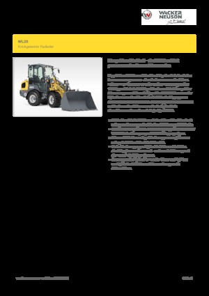 Cargadoras de ruedas Wacker Neuson WL28