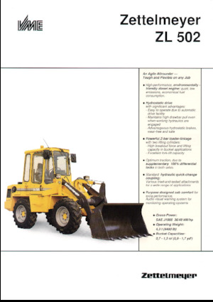 Cargadoras de ruedas Zettelmeyer ZL 502
