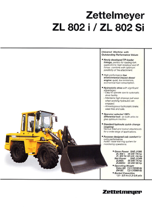 Cargadoras de ruedas Zettelmeyer ZL 802 SI