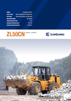 Cargadoras de ruedas Liugong ZL50CN