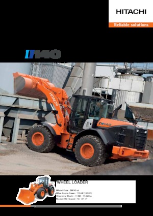 Cargadoras de ruedas Hitachi ZW140-5B