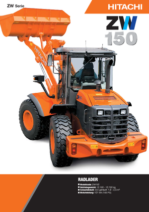 Cargadoras de ruedas Hitachi ZW 150