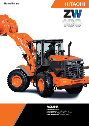 Cargadoras de ruedas Hitachi ZW 180