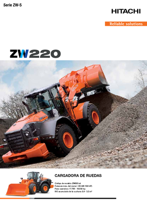 Cargadoras de ruedas Hitachi ZW 220-5