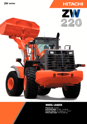 Cargadoras de ruedas Hitachi ZW 220